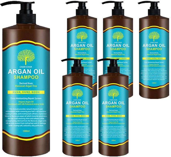 샤샤 아르간 오일 샴푸, 1.5L, 6개