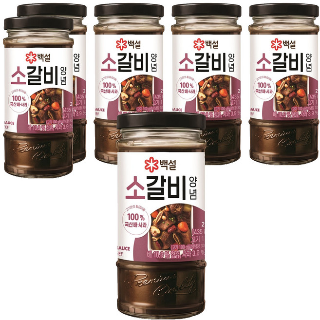 백설 소갈비 양념, 290g, 6개