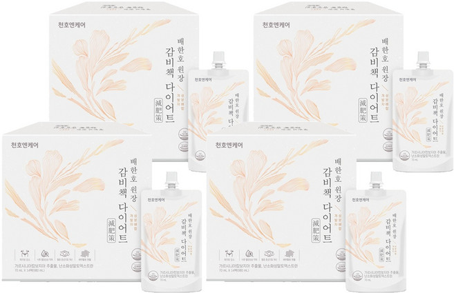 천호엔케어 감비책 다이어트 14p, 980ml, 4개