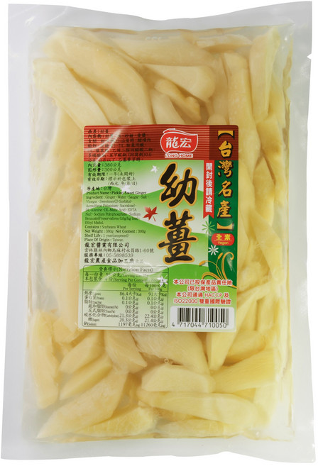 龍宏 嫩薑, 380g, 1包