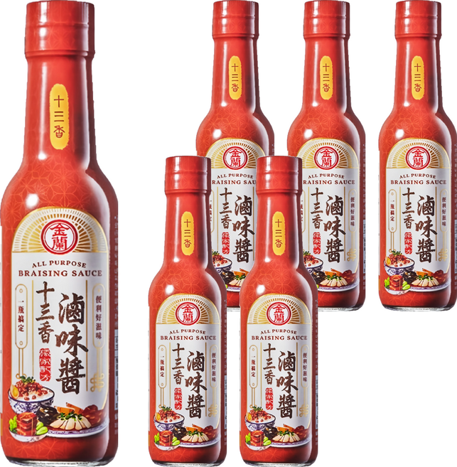 KIMLAN 金蘭 十三香滷味醬, 295ml, 6瓶