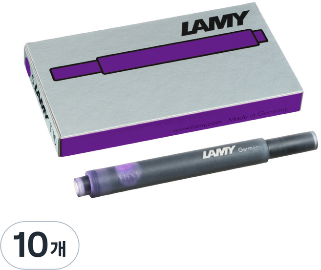 LAMY 만년필용 잉크 카트리지, 바이올렛, 10개