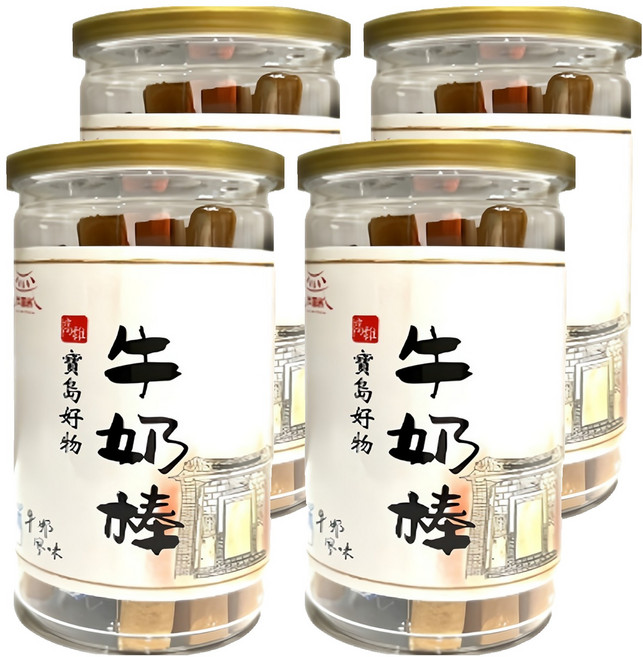 瓦厝家 牛奶棒, 120g, 4罐