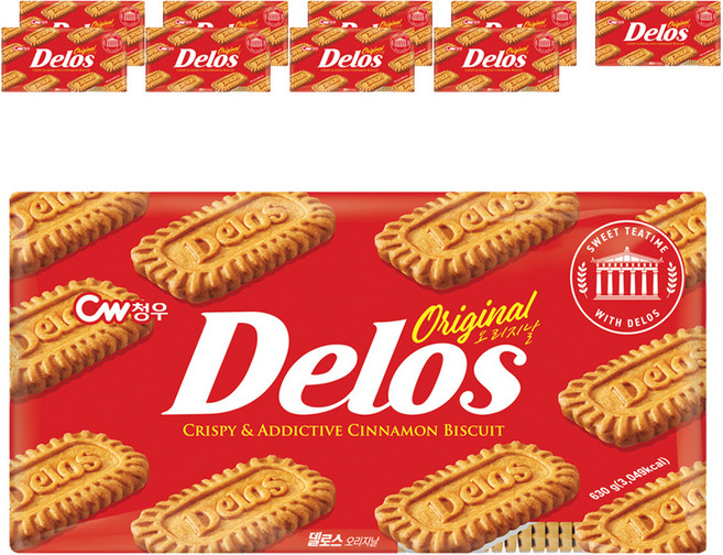 청우식품 델로스 오리지날 비스켓, 630g, 10개