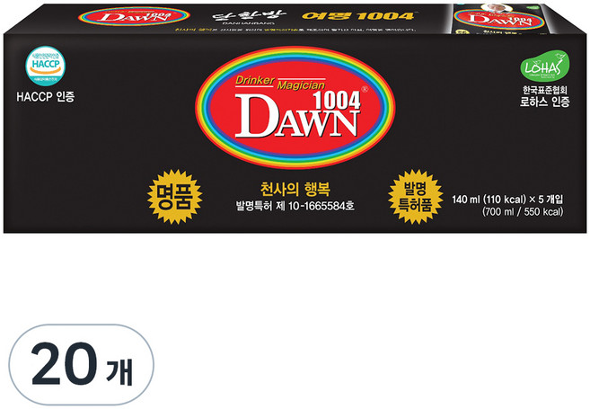여명 1004 천사의 행복, 140ml, 20개