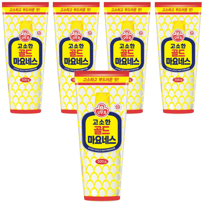 오뚜기 고소한 골드 마요네즈, 500g, 5개