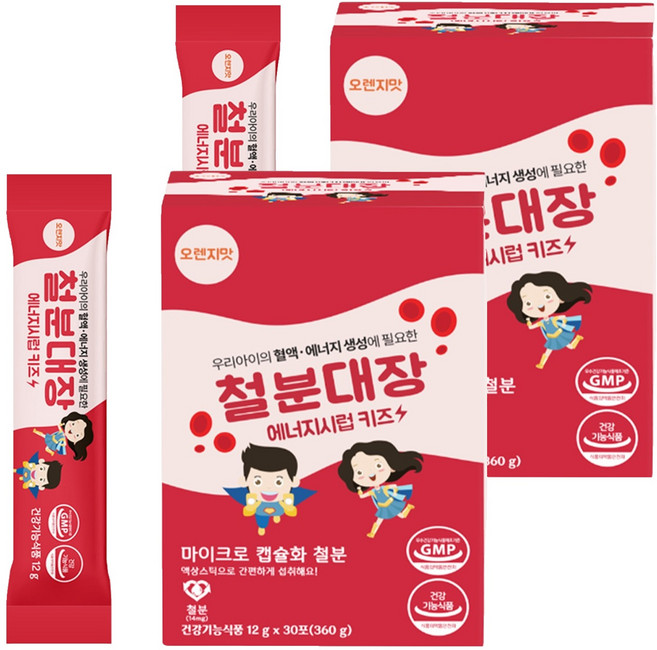 철분대장 에너지시럽 키즈 30p, 360g, 2개