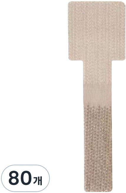 앞날창창 무타공 접착 벨크로 전선 케이블 정리 밴드, 베이지, 80개