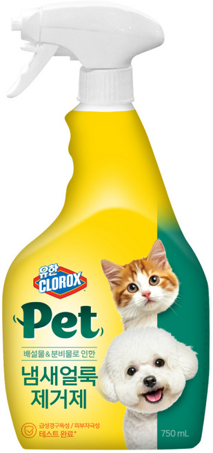 유한락스 반려동물 냄새얼룩 제거제, 750ml, 1개