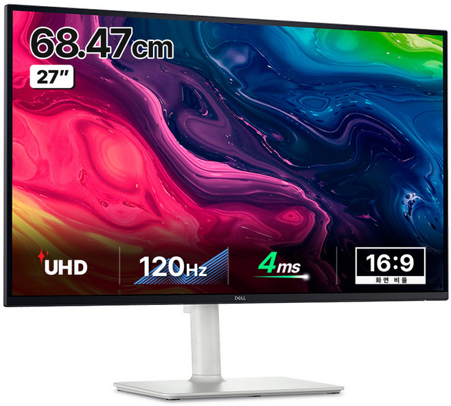 델 4K UHD 27 Plus 모니터, 68.47cm, S2725QS