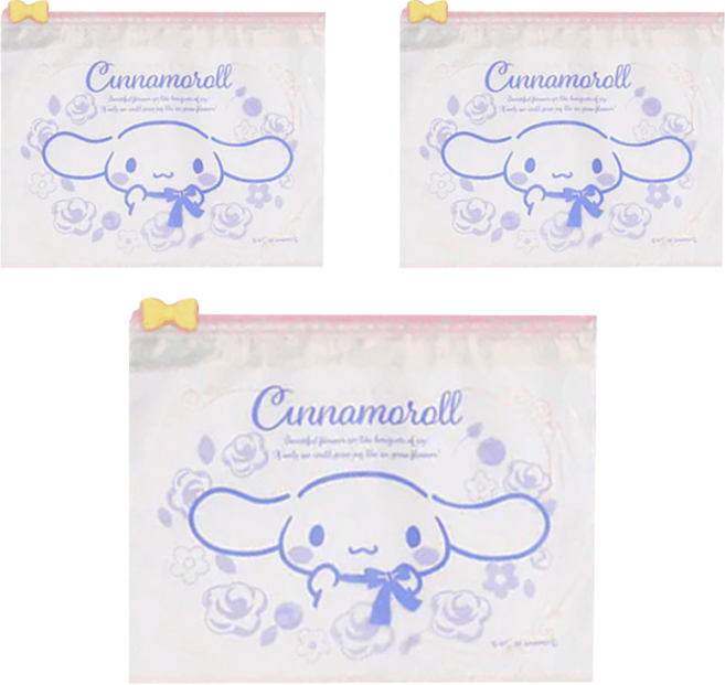 Cinnamoroll 大耳狗喜拿 夾鏈袋, 3個, 1組