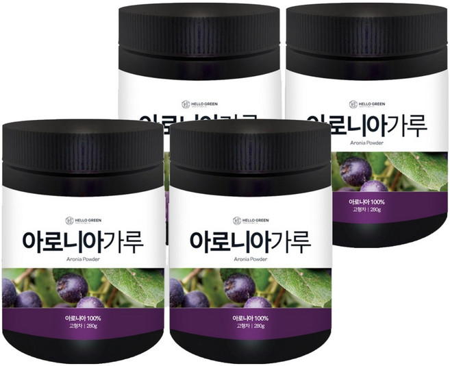 헬로우그린 아로니아 분말, 280g, 4개