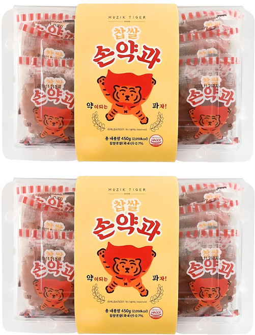 무직타이거 찹쌀 손약과 9p, 450g, 2개