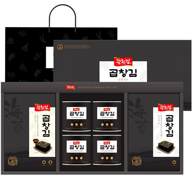 광천김 곱창김 프리미엄 선물세트 + 쇼핑백, 1세트