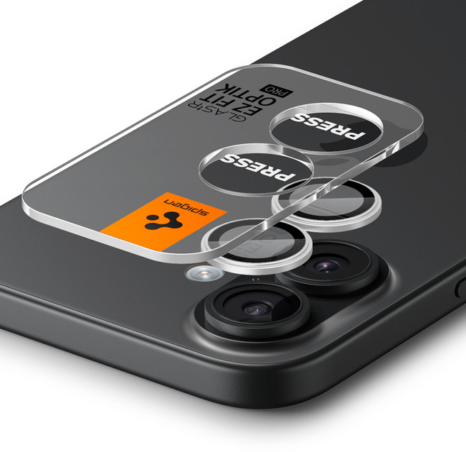 슈피겐 강화유리 tREZ핏옵틱프로 카메라 보호 필름 실버 AGL10126, 2개