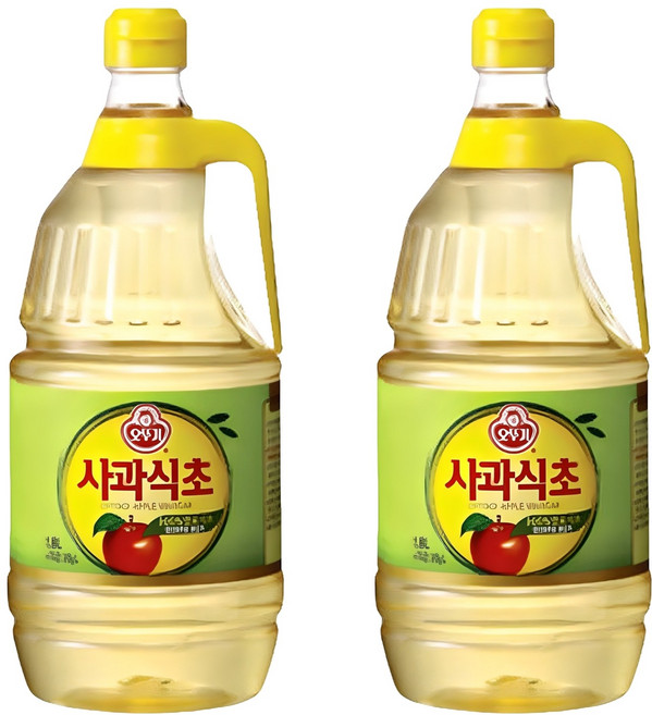 오뚜기 사과식초, 1.8L, 2개