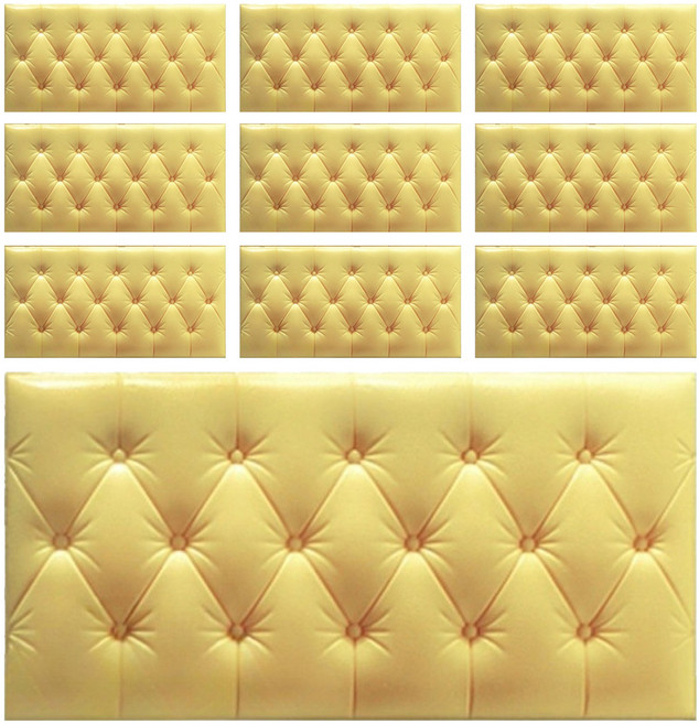 소프트 폼 충격 방지 벽지 10p, 옐로우, 1개