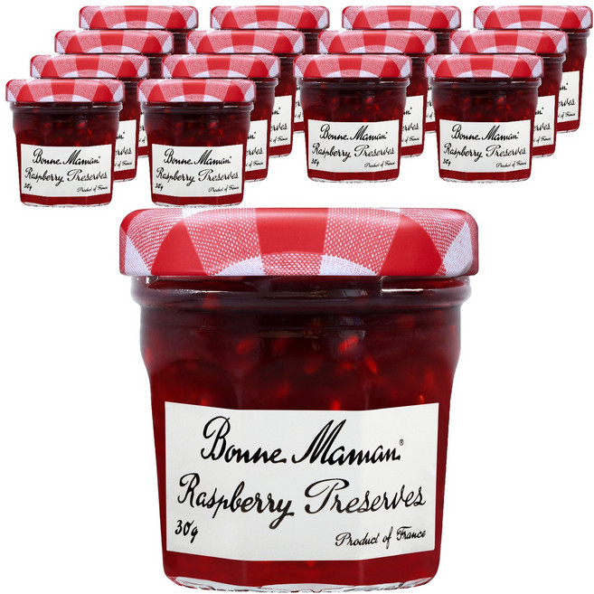 본마망 라스베리 잼, 30g, 15개