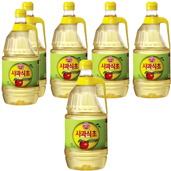 오뚜기 사과식초, 1.8L, 6개