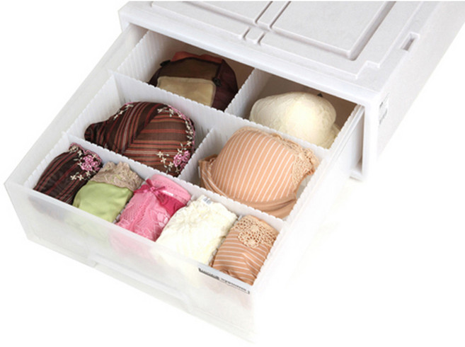 모아시스템즈 서랍장용 칸막이 특대형, 화이트, 4개