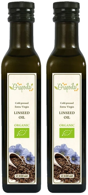 그라포일라 유기농 냉압착 엑스트라버진 아마씨유, 250ml, 2개 - 쿠팡