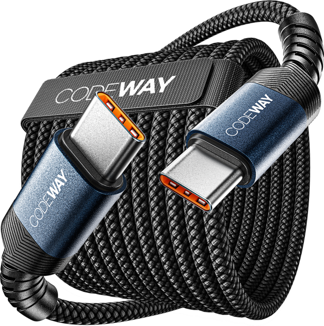 코드웨이 PD 60W C to C타입 초고속 충전케이블, 3m, 블루, 1개