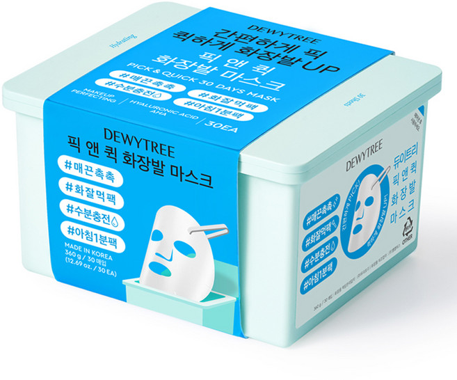 듀이트리 픽앤퀵 뽑아쓰는 화장발 마스크 팩, 30개입, 1개