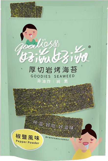 goodies 好滋好滋 厚切岩烤海苔 椒鹽口味, 45g, 1包