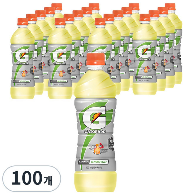 게토레이 레몬, 600ml, 100개
