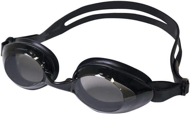 탐사 프리미엄 수경 자외선 차단 및 김서림 방지 물안경, 블랙, 1개