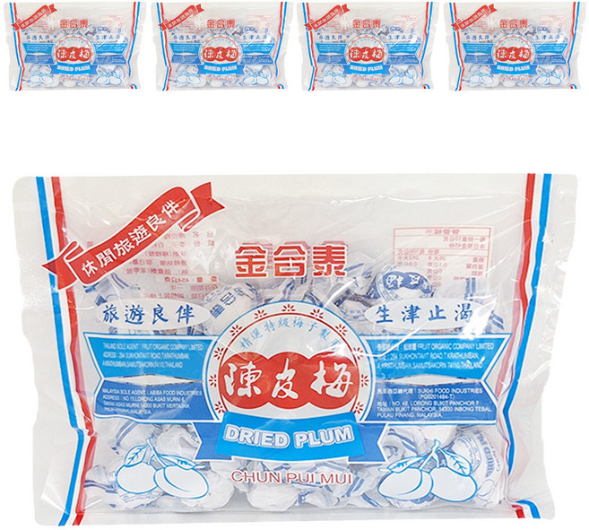 金合泰 陳皮梅, 300g, 5袋