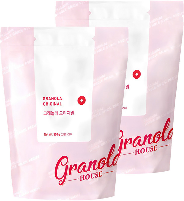 그래놀라하우스 리필용 그래놀라 오리지널, 500g, 2개