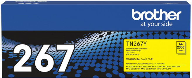 brother 兄弟牌 台灣公司貨 原廠碳粉匣 TN-267Y, 黃色, 1盒