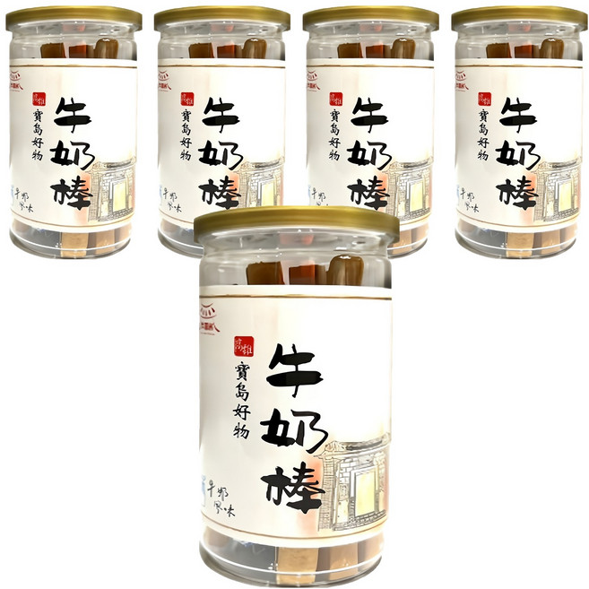 瓦厝家 牛奶棒, 120g, 5罐