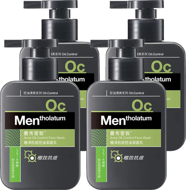 MENTHOLATUM 曼秀雷敦 台灣公司貨 極淨抗痘控油潔面乳, 150ml, 4瓶