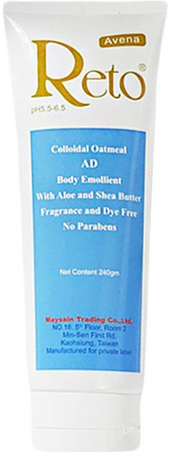 Aveeno 原型燕麥膠體AD身體滋潤乳液 含蘆薈與乳木果油 無香料與染料, 240ml, 1條