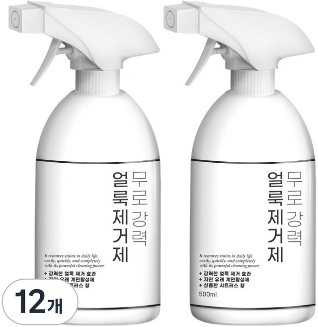 무로 강력 얼룩제거제, 500ml, 12개