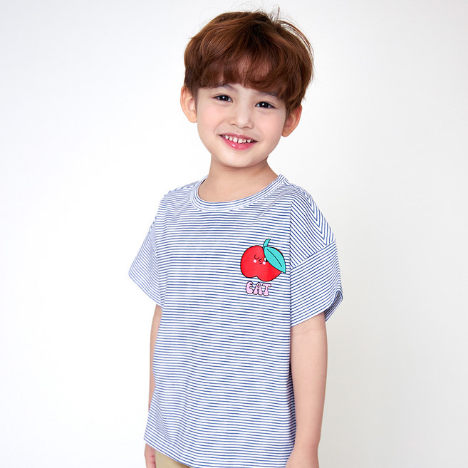 월튼키즈 아동용 프레시 단가라 티셔츠