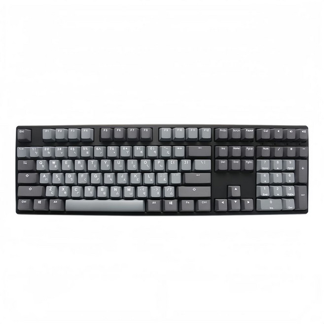 Origin USB-A 100%機械式鍵盤 茶軸 PBT 熱插拔 Cherry 天際線(黑色 + 灰色) DKOR2308A-CBTWPDOEMACBB1 1年保固 中文 108鍵 無背光 1.3kg 二色成形 相容PC