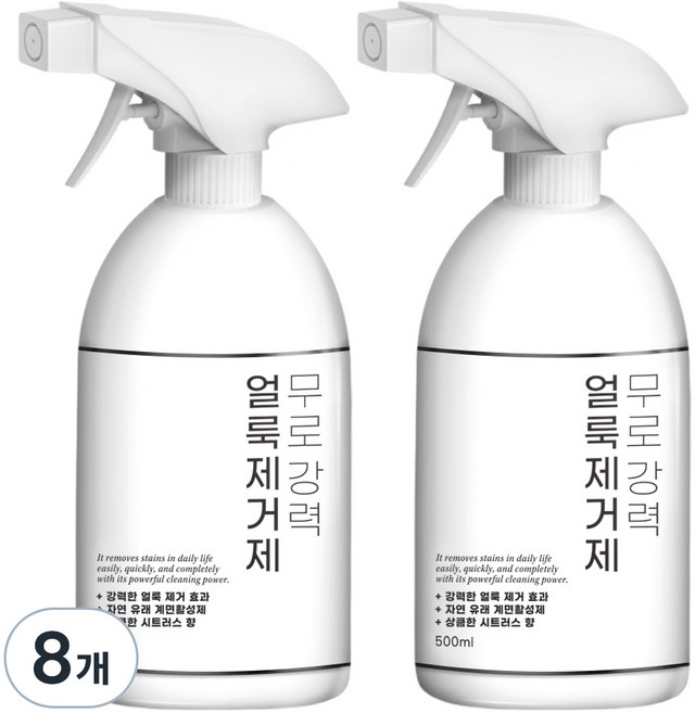 무로 강력 얼룩제거제, 500ml, 8개