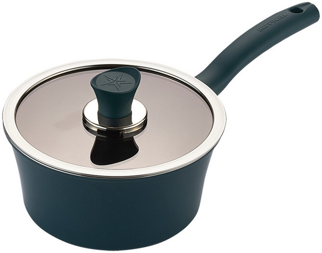 해피콜 인덕션 국산 이든 편수냄비, 18cm, 스투키그린, 1개