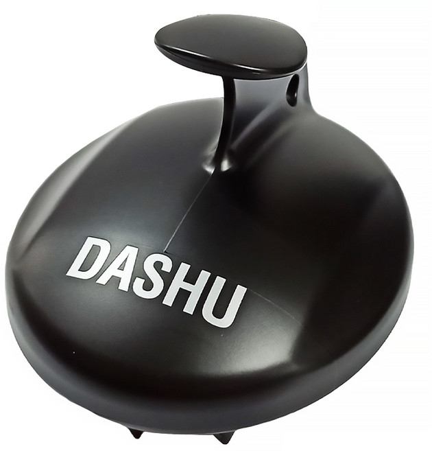 DASHU 強健髮根頭皮養護洗髮梳, 黑色, 1個