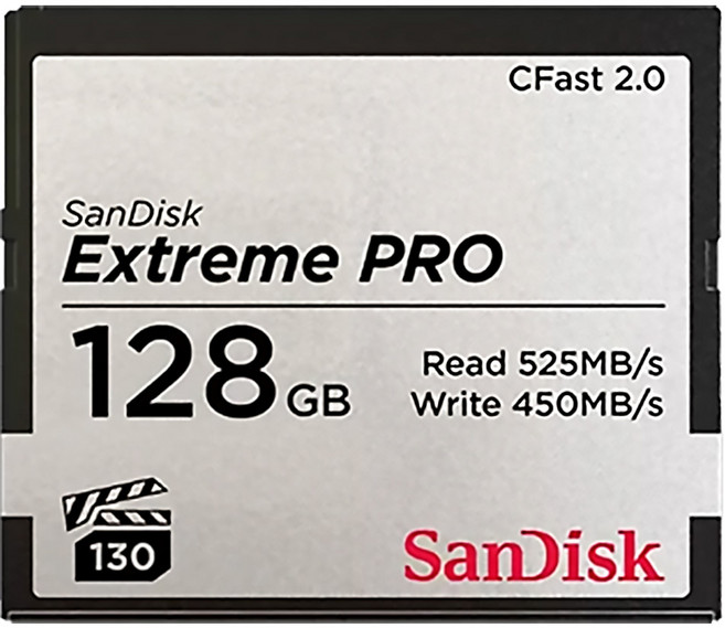 SanDisk 晟碟 Extreme PRO CFast 2.0 記憶卡, 128GB, 1個