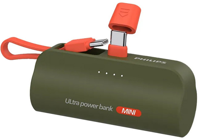 PHILIPS 飛利浦 行動電源 Type-C, DLP2550CG/96, 綠色