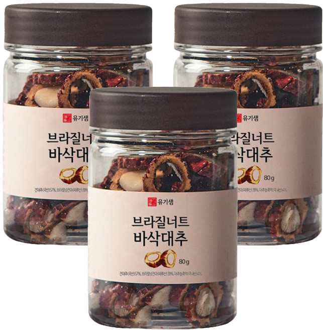 62Sem 巴西堅果夾脆棗, 80g, 3個