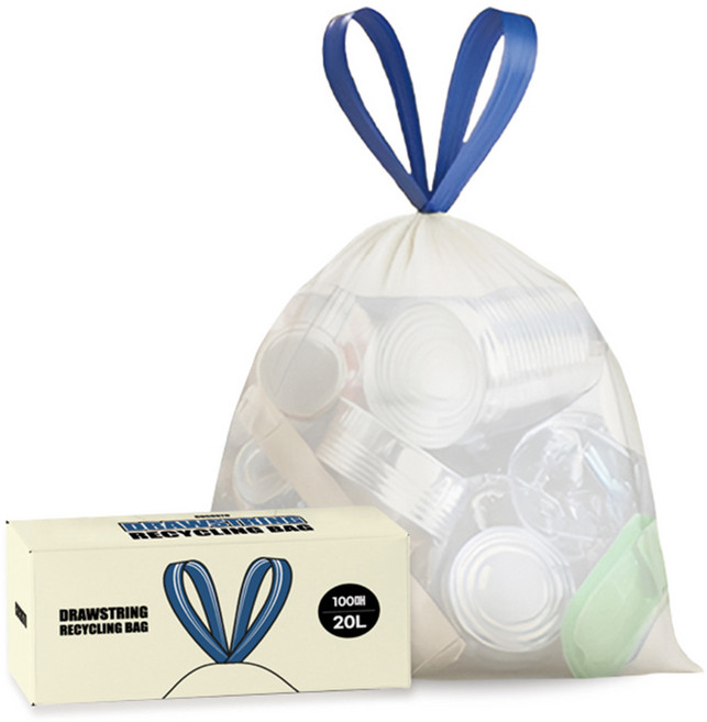 코코스토 끈이 있어 편리한 재활용봉투, 20L, 100개