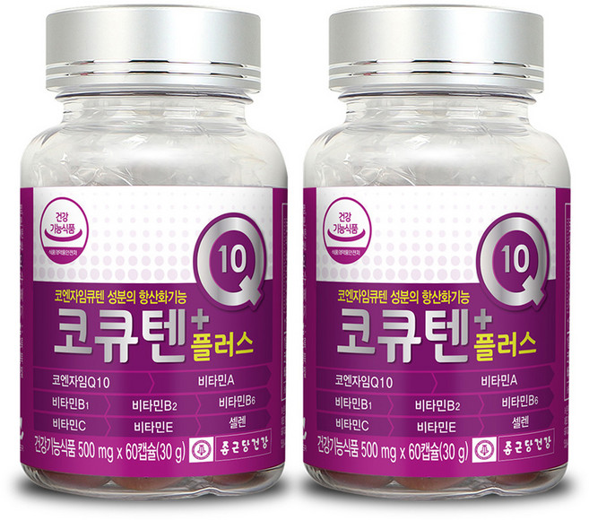 종근당건강 코큐텐 플러스, 60정, 2개