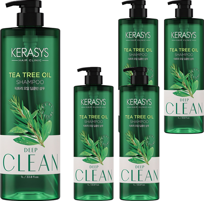 케라시스 티트리 오일 샴푸, 1L, 5개