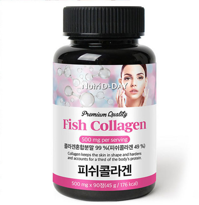 뉴트리디데이 프리미엄 피쉬 콜라겐 타블렛, 90정, 1개