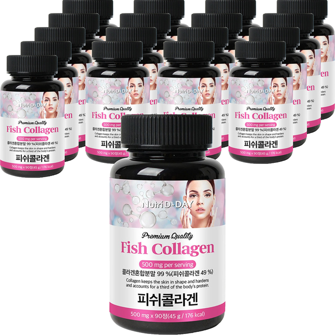 뉴트리디데이 프리미엄 피쉬 콜라겐 타블렛, 18개